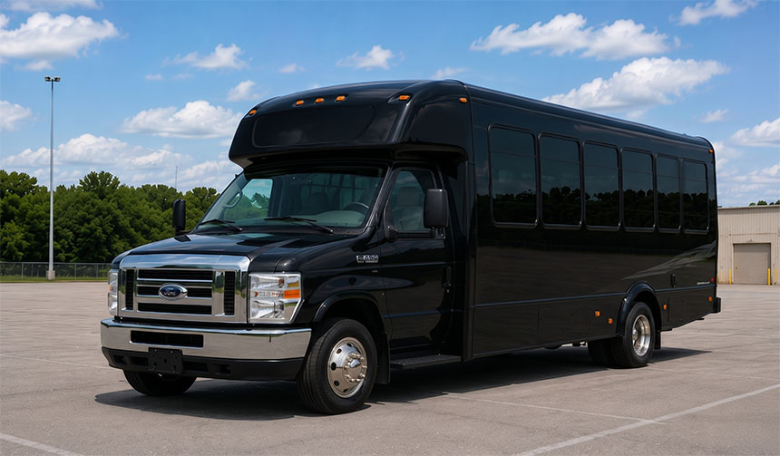 20-passenger minibus available for charter in Edinburg, TX